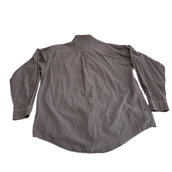 Nautica Check Button-Down Long Sleeve Shirt Men's Blue Red Size Large - Picture 2 of 4